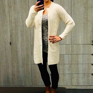 Banana Republic cable sweater coat -S-